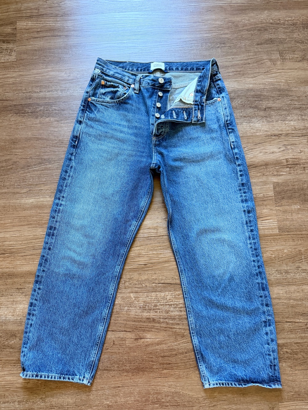 Citizens Of Humanity Dahlia Blue High-Rise Cropped Jeans